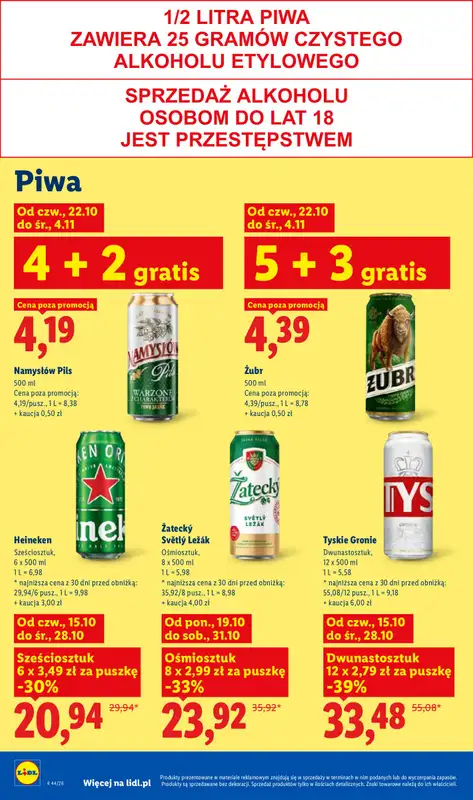 Lidl - gazetka promocyjna Oferta od poniedziałku od poniedziałku 26.10 do środy 28.10 - strona 88