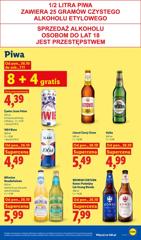 Lidl - gazetka promocyjna Oferta od poniedziałku od poniedziałku 26.10 do środy 28.10 - strona 89