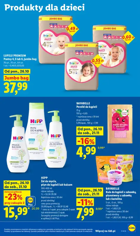 Lidl - gazetka promocyjna Oferta od poniedziałku od poniedziałku 26.10 do środy 28.10 - strona 95