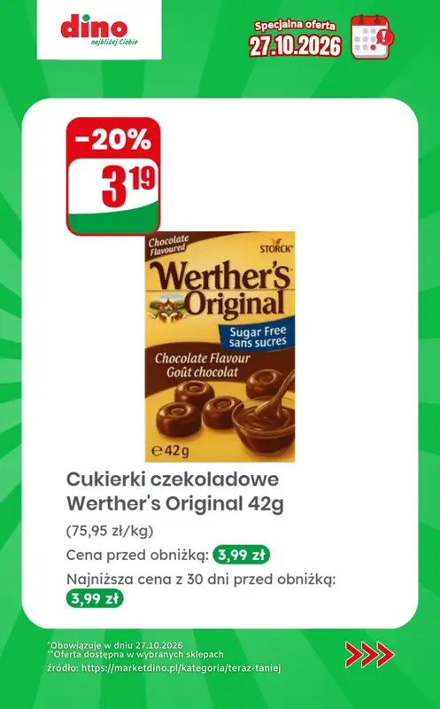 Dino - gazetka promocyjna Specjalna oferta na 27.10.2026 - promocje spoza gazetki od wtorku 27.10 do wtorku 27.10 - strona 9