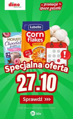 Dino - gazetka promocyjna Specjalna oferta na 27.10.2026 - promocje spoza gazetki od wtorku 27.10 do wtorku 27.10