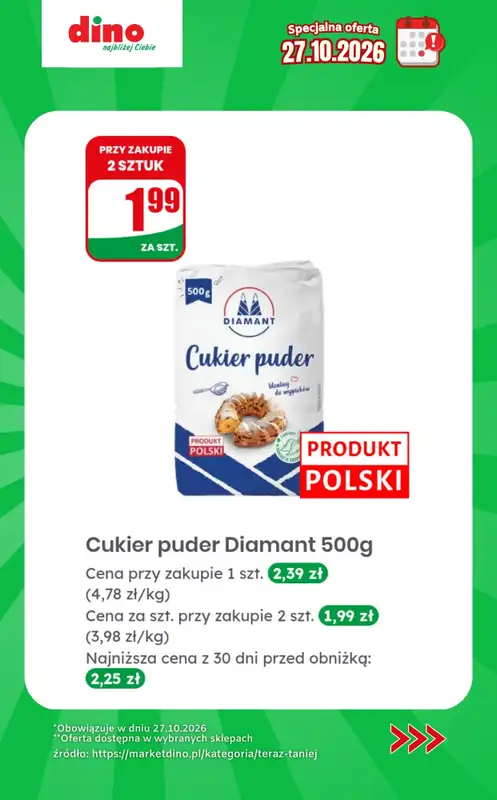 Dino - gazetka promocyjna Specjalna oferta na 27.10.2026 - promocje spoza gazetki od wtorku 27.10 do wtorku 27.10 - strona 12