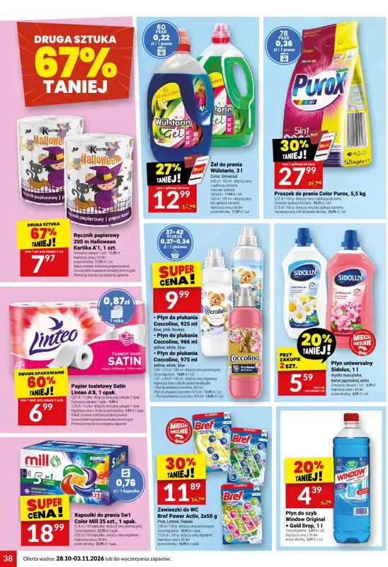 Twój Market - gazetka promocyjna Gazetka od środy 28.10 do wtorku 03.11 - strona 38