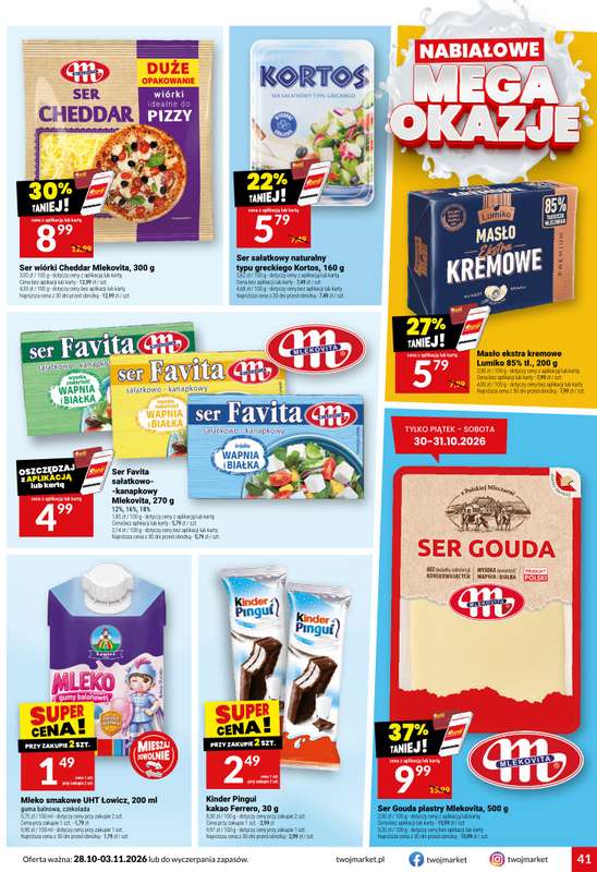 Twój Market - gazetka promocyjna Gazetka od środy 28.10 do wtorku 03.11 - strona 41