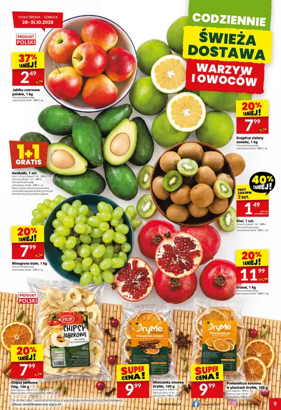 Twój Market - gazetka promocyjna Gazetka od środy 28.10 do wtorku 03.11 - strona 9