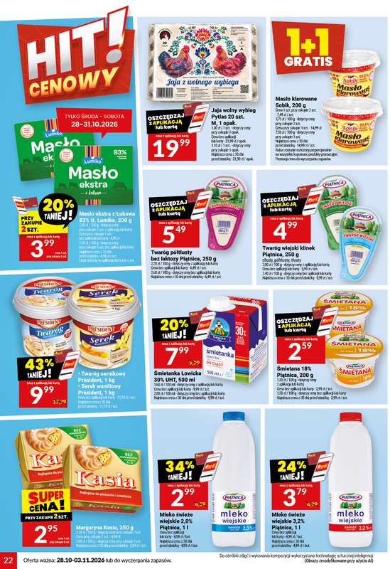 Twój Market - gazetka promocyjna Gazetka od środy 28.10 do wtorku 03.11 - strona 22