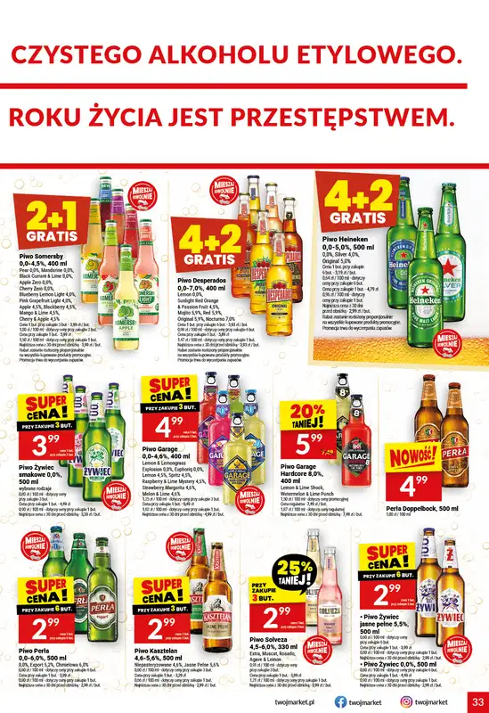 Twój Market - gazetka promocyjna Gazetka od środy 28.10 do wtorku 03.11 - strona 33