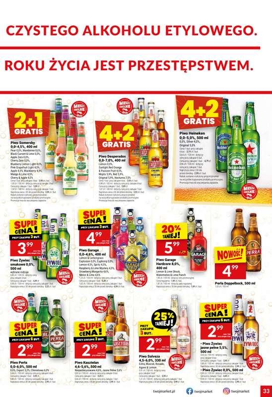 Twój Market - gazetka promocyjna Gazetka od środy 28.10 do wtorku 03.11 - strona 33