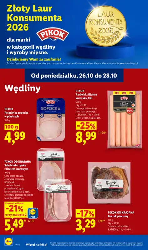 Lidl - gazetka promocyjna Oferta od poniedziałku od poniedziałku 26.10 do środy 28.10 - strona 60