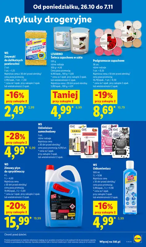 Lidl - gazetka promocyjna Oferta od poniedziałku od poniedziałku 26.10 do środy 28.10 - strona 105