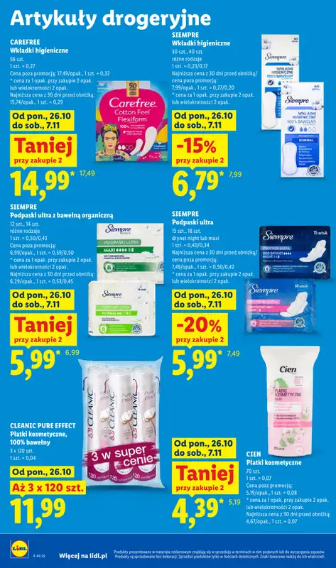 Lidl - gazetka promocyjna Oferta od poniedziałku od poniedziałku 26.10 do środy 28.10 - strona 104