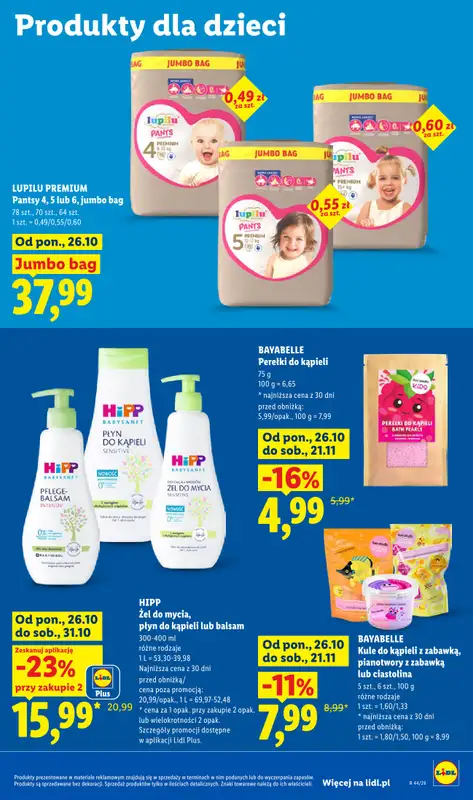 Lidl - gazetka promocyjna Oferta od poniedziałku od poniedziałku 26.10 do środy 28.10 - strona 95