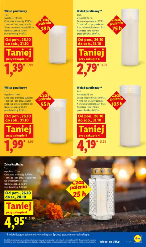 Lidl - gazetka promocyjna Oferta od poniedziałku od poniedziałku 26.10 do środy 28.10 - strona 51