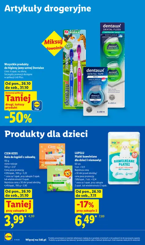 Lidl - gazetka promocyjna Oferta od poniedziałku od poniedziałku 26.10 do środy 28.10 - strona 98