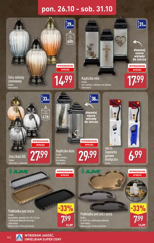 Aldi - gazetka promocyjna Pełny katalog! od poniedziałku 26.10 do soboty 31.10 - strona 34