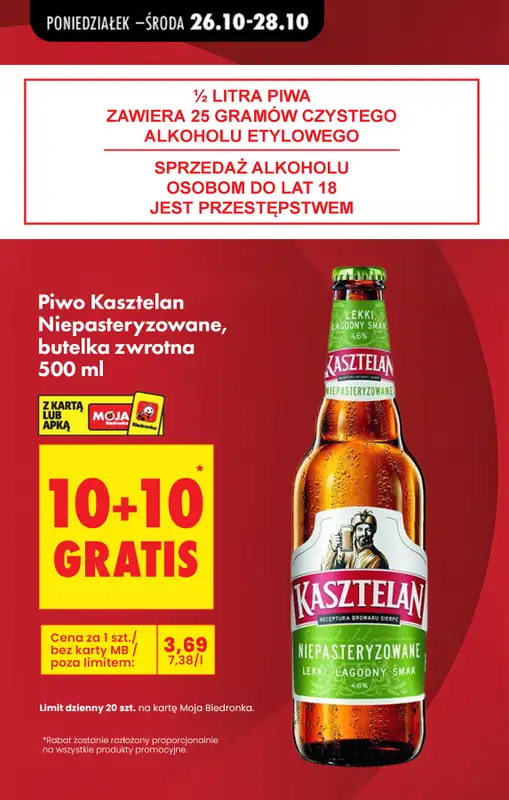 Biedronka - gazetka promocyjna Najlepsze oferty na PIWO!   - strona 3