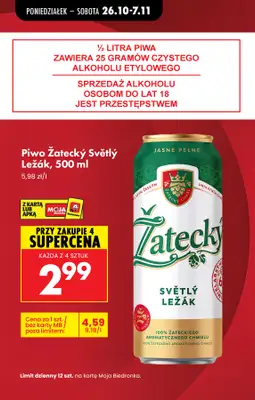 Biedronka - gazetka promocyjna Najlepsze oferty na PIWO! od wtorku 27.10 do soboty 31.10 - strona 5