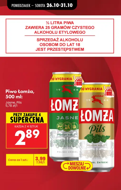 Biedronka - gazetka promocyjna Najlepsze oferty na PIWO!   - strona 2