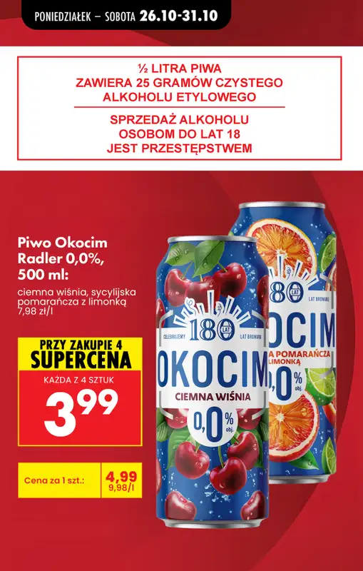 Biedronka - gazetka promocyjna Najlepsze oferty na PIWO! od wtorku 27.10 do soboty 31.10 - strona 8