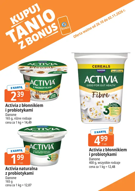 Leclerc - gazetka promocyjna Kupuj tanio z Bonus od poniedziałku 26.10 do poniedziałku 02.11 - strona 3