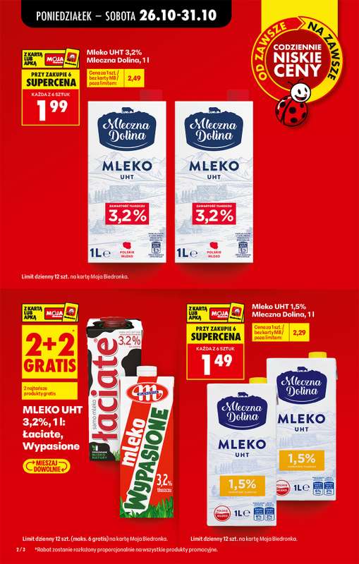 Biedronka - gazetka promocyjna Od poniedziałku, Z ladą tradycyjną od poniedziałku 26.10 do soboty 31.10 - strona 2
