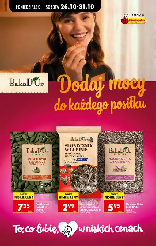 Biedronka - gazetka promocyjna Od poniedziałku, Z ladą tradycyjną od poniedziałku 26.10 do soboty 31.10 - strona 47
