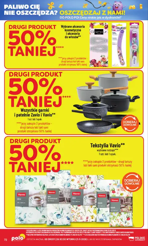 POLOmarket - gazetka promocyjna Gazetka od środy 28.10 do wtorku 03.11 - strona 72