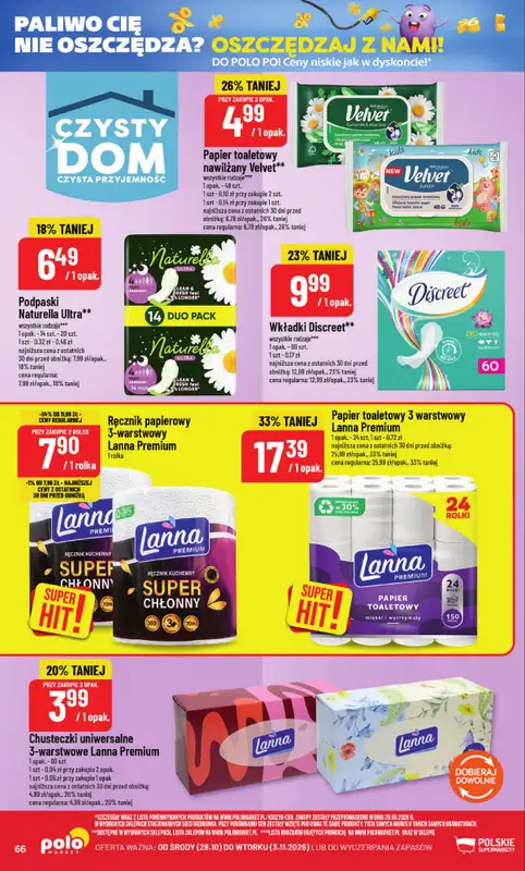 POLOmarket - gazetka promocyjna Gazetka od środy 28.10 do wtorku 03.11 - strona 66