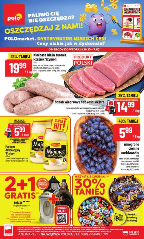 POLOmarket - gazetka promocyjna Gazetka od środy 28.10 do wtorku 03.11