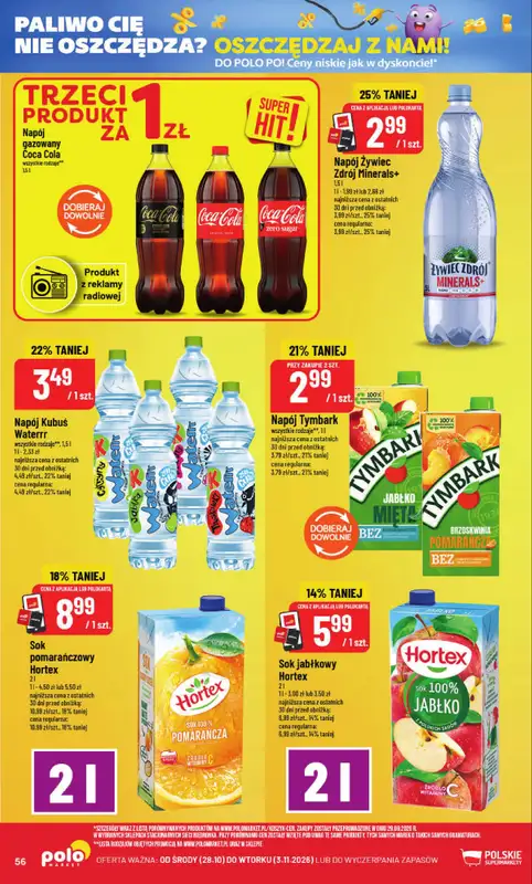 POLOmarket - gazetka promocyjna Gazetka od środy 28.10 do wtorku 03.11 - strona 56