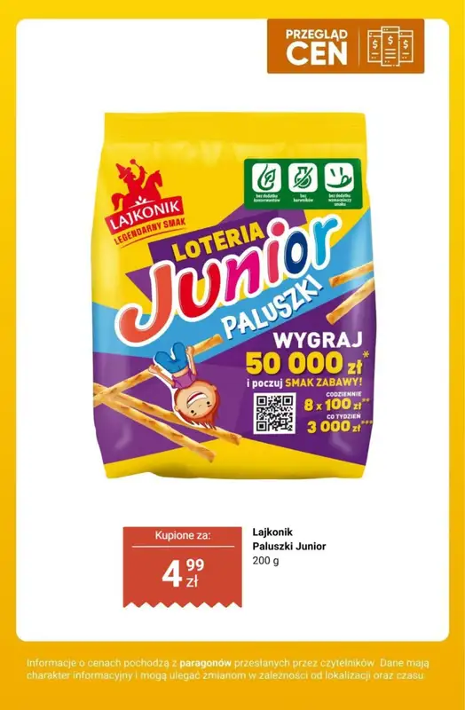 Biedronka - gazetka promocyjna Kącik chrupania - przegląd cen   - strona 3