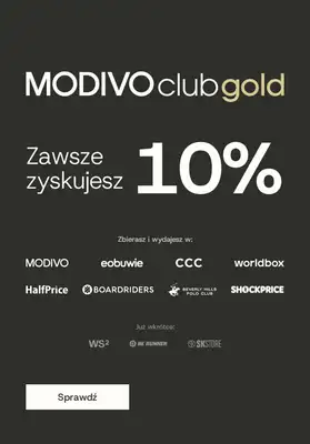 Modivo - gazetka promocyjna Zawsze zyskujesz 10% od wtorku 27.10 do soboty 31.10
