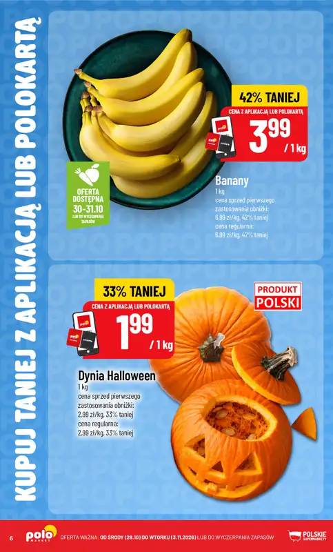 POLOmarket - gazetka promocyjna Kupuj taniej z aplikacją lub polokartą od środy 28.10 do wtorku 03.11 - strona 6
