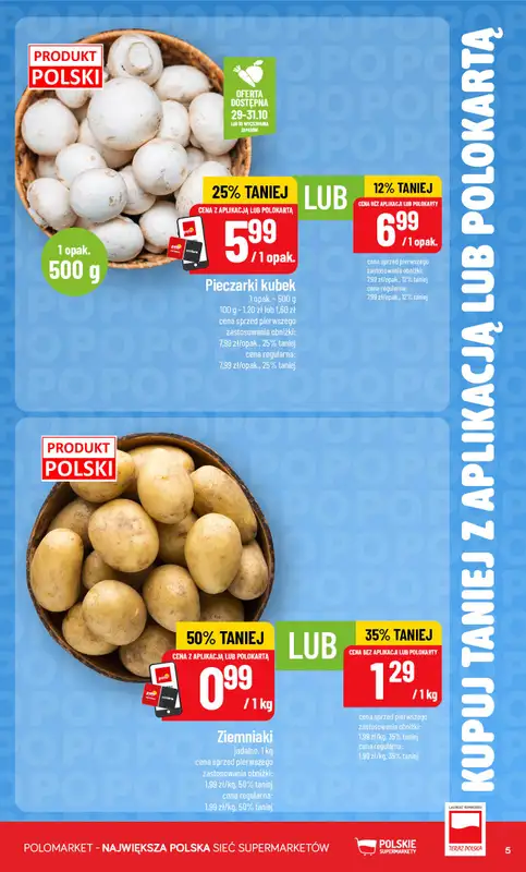 POLOmarket - gazetka promocyjna Kupuj taniej z aplikacją lub polokartą od środy 28.10 do wtorku 03.11 - strona 5
