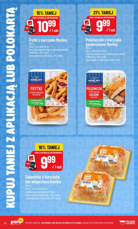 POLOmarket - gazetka promocyjna Kupuj taniej z aplikacją lub polokartą od środy 28.10 do wtorku 03.11 - strona 10