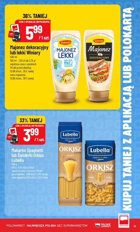 POLOmarket - gazetka promocyjna Kupuj taniej z aplikacją lub polokartą od środy 28.10 do wtorku 03.11 - strona 13