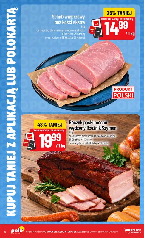 POLOmarket - gazetka promocyjna Kupuj taniej z aplikacją lub polokartą od środy 28.10 do wtorku 03.11 - strona 8