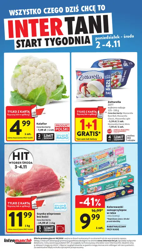 Intermarche - gazetka promocyjna Gazetka od czwartku 29.10 do środy 04.11 - strona 44