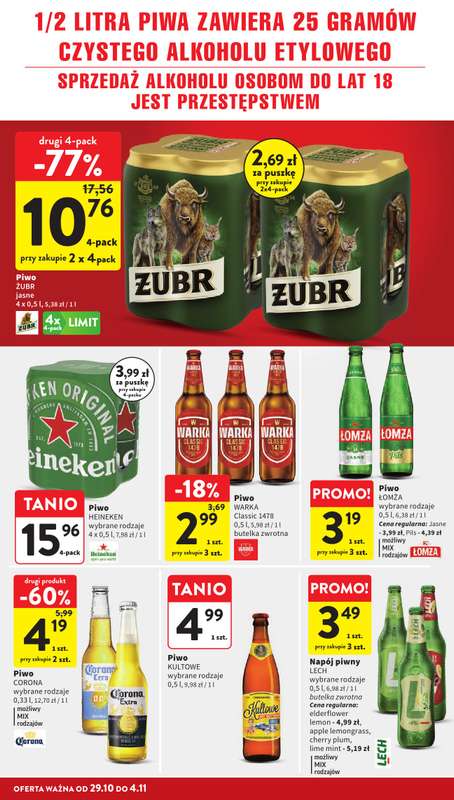Intermarche - gazetka promocyjna Gazetka od czwartku 29.10 do środy 04.11 - strona 36