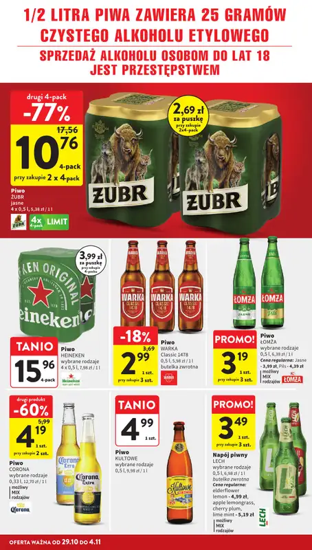 Intermarche - gazetka promocyjna Gazetka od czwartku 29.10 do środy 04.11 - strona 36