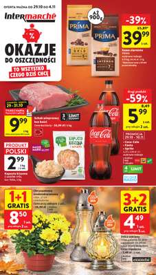 Intermarche - gazetka promocyjna Gazetka od czwartku 29.10 do środy 04.11