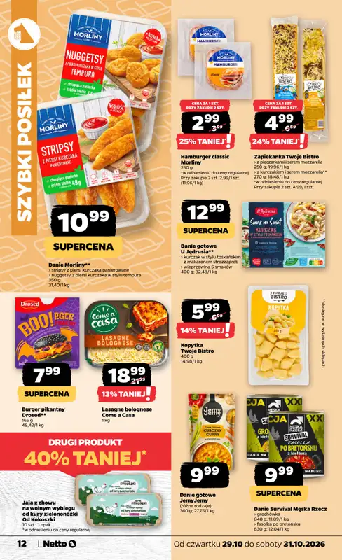Netto - gazetka promocyjna Gazetka Spożywcza od czwartku 29.10 do soboty 31.10 - strona 12