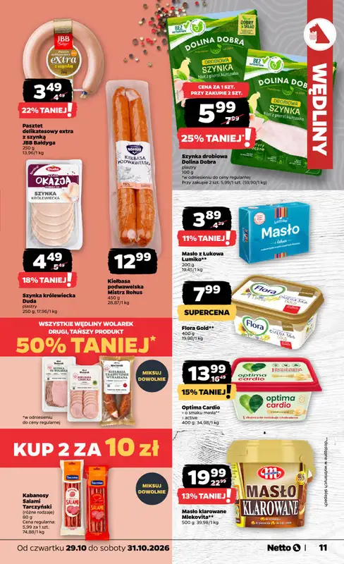 Netto - gazetka promocyjna Gazetka Spożywcza od czwartku 29.10 do soboty 31.10 - strona 11