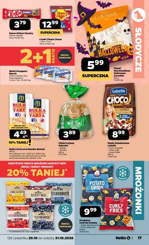 Netto - gazetka promocyjna Gazetka Spożywcza od czwartku 29.10 do soboty 31.10 - strona 17