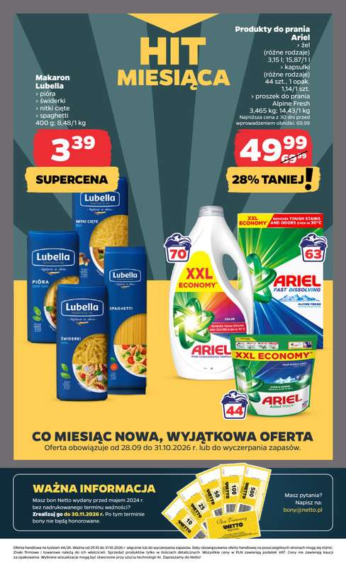 Netto - gazetka promocyjna Gazetka Spożywcza od czwartku 29.10 do soboty 31.10 - strona 28