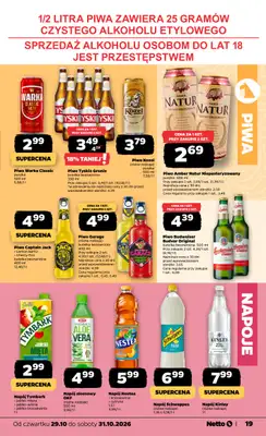 Netto - gazetka promocyjna Gazetka Spożywcza od czwartku 29.10 do soboty 31.10 - strona 19