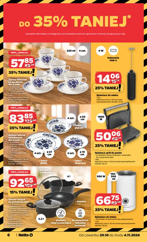 Netto - gazetka promocyjna Inspiracje tygodnia: porządkuj stylowo od czwartku 29.10 do środy 04.11 - strona 6