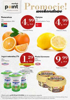 Market Point - gazetka promocyjna Gazetka od czwartku 29.10 do soboty 31.10