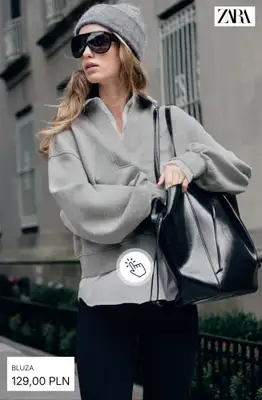 Zara - gazetka promocyjna Bluzy damskie od wtorku 27.10  - strona 4