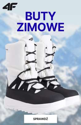 4F - gazetka promocyjna Buty zimowe dla całej rodziny od środy 28.10 